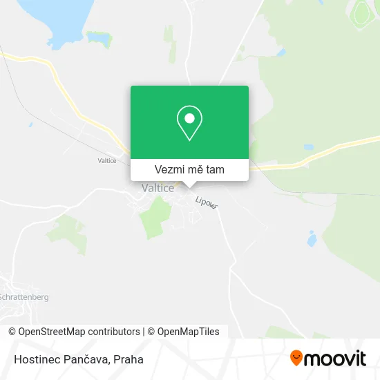 Hostinec Pančava mapa
