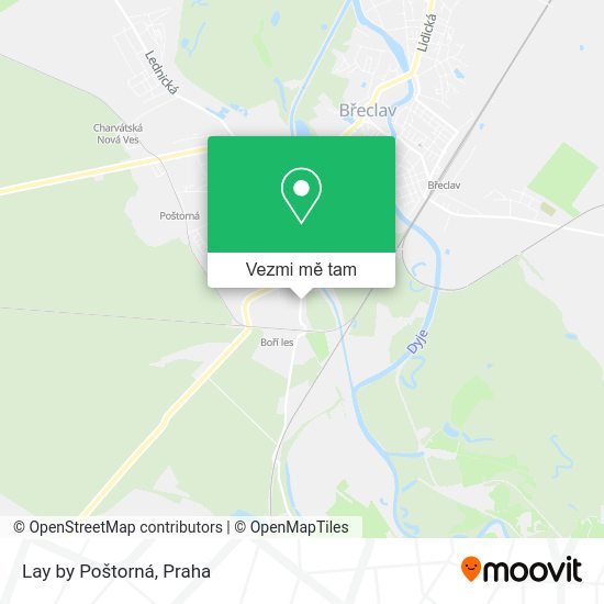 Lay by Poštorná mapa
