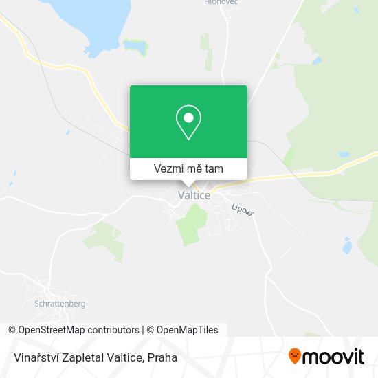 Vinařství Zapletal Valtice mapa