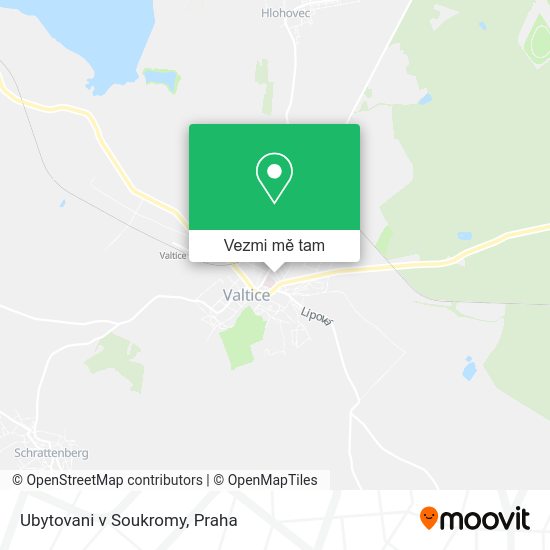 Ubytovani v Soukromy mapa