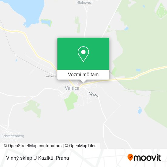 Vinný sklep U Kazíků mapa