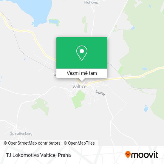 TJ Lokomotiva Valtice mapa
