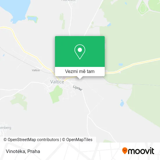Vinotéka mapa