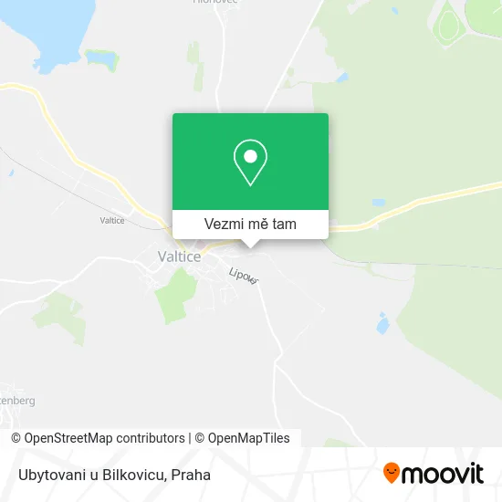 Ubytovani u Bilkovicu mapa