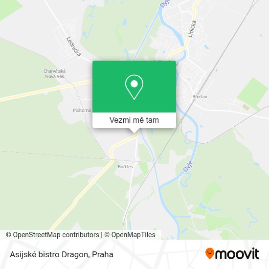 Asijské bistro Dragon mapa