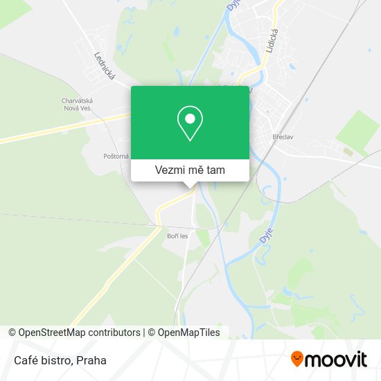 Café bistro mapa