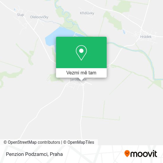 Penzion Podzamci mapa