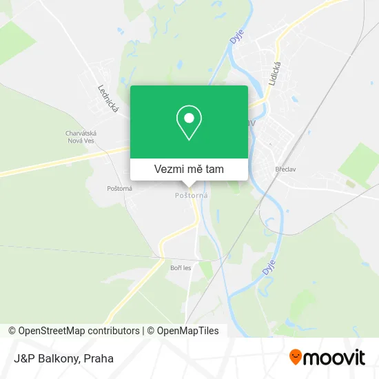 J&P Balkony mapa