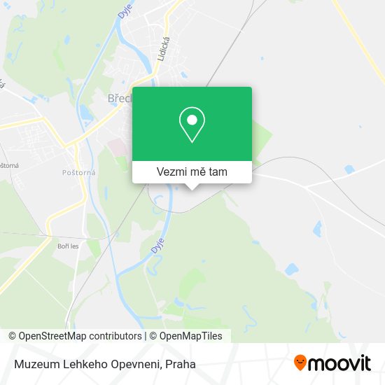 Muzeum Lehkeho Opevneni mapa