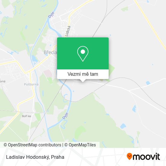 Ladislav Hodonský mapa