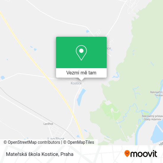 Mateřská škola Kostice mapa