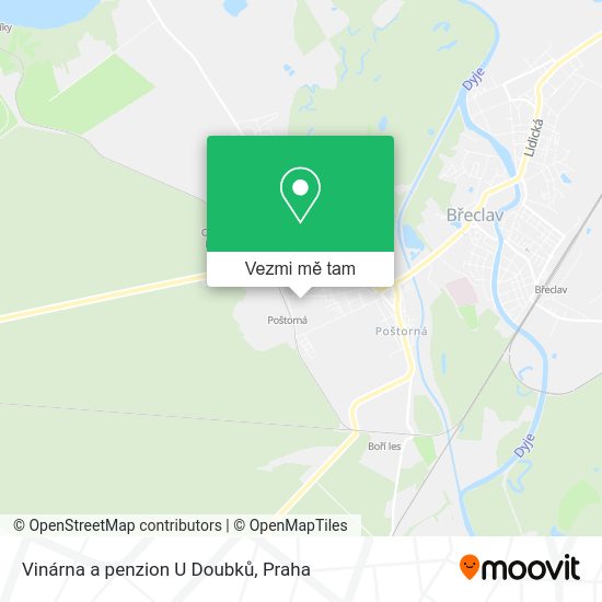 Vinárna a penzion U Doubků mapa