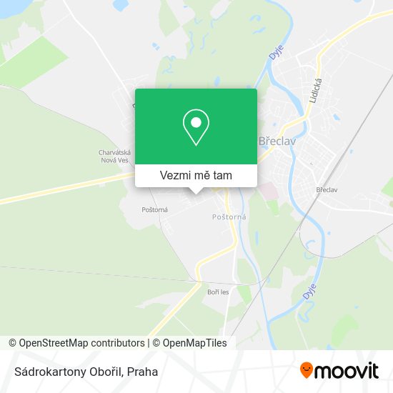 Sádrokartony Obořil mapa