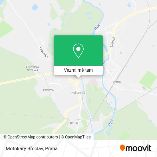 Motokáry Břeclav mapa