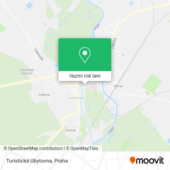 Turistická Ubytovna mapa