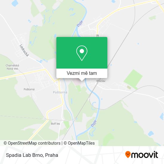 Spadia Lab Brno mapa