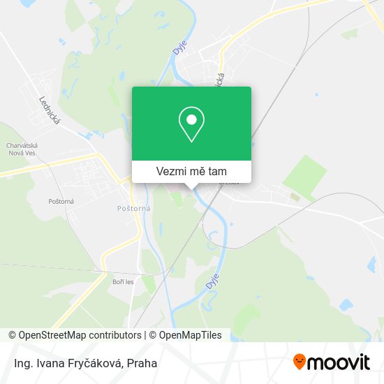 Ing. Ivana Fryčáková mapa