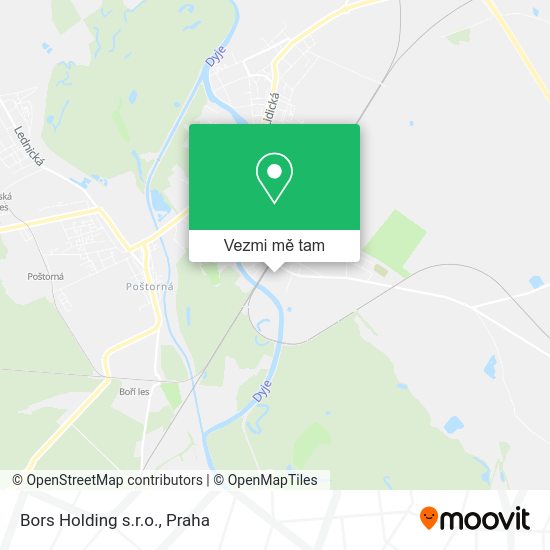 Bors Holding s.r.o. mapa