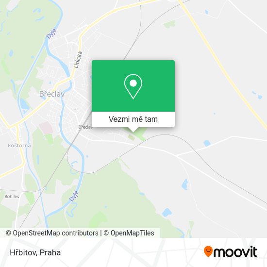 Hřbitov mapa