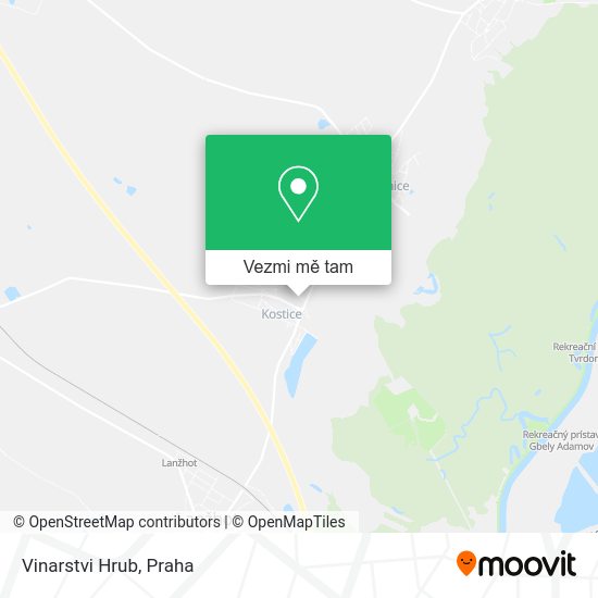 Vinarstvi Hrub mapa