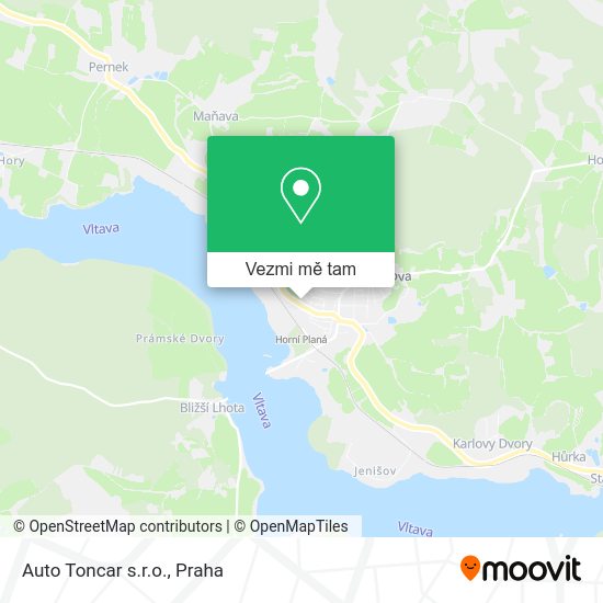 Auto Toncar s.r.o. mapa