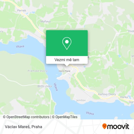 Václav Mareš mapa