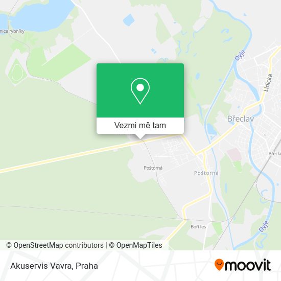 Akuservis Vavra mapa