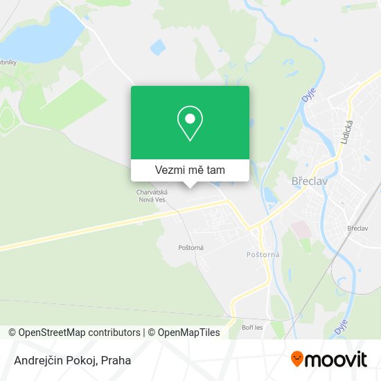 Andrejčin Pokoj mapa