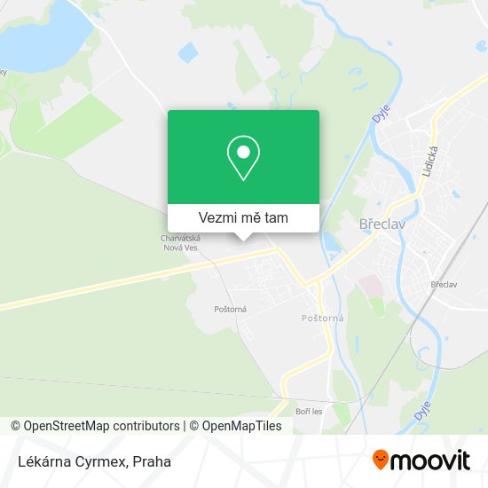 Lékárna Cyrmex mapa