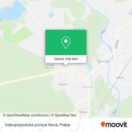 Velkopopovická pivnice Nová mapa