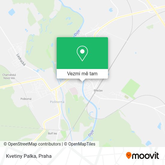Kvetiny Palka mapa