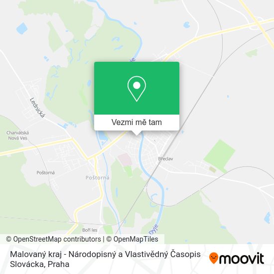 Malovaný kraj - Národopisný a Vlastivědný Časopis Slovácka mapa