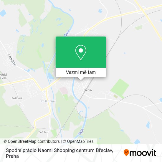 Spodní prádlo Naomi Shopping centrum Břeclav mapa