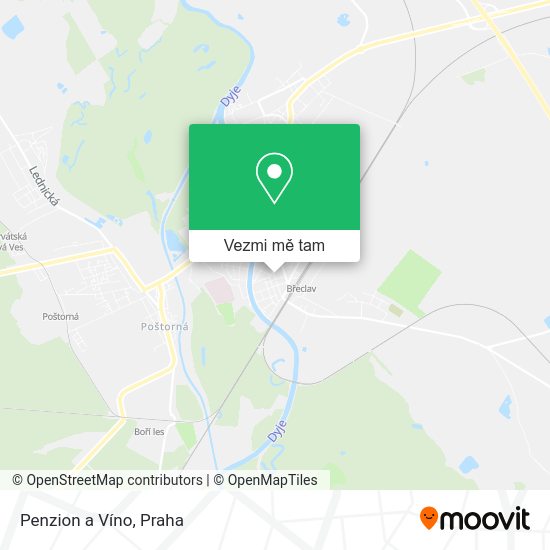 Penzion a Víno mapa