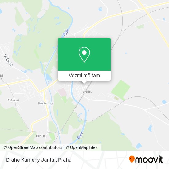Drahe Kameny Jantar mapa