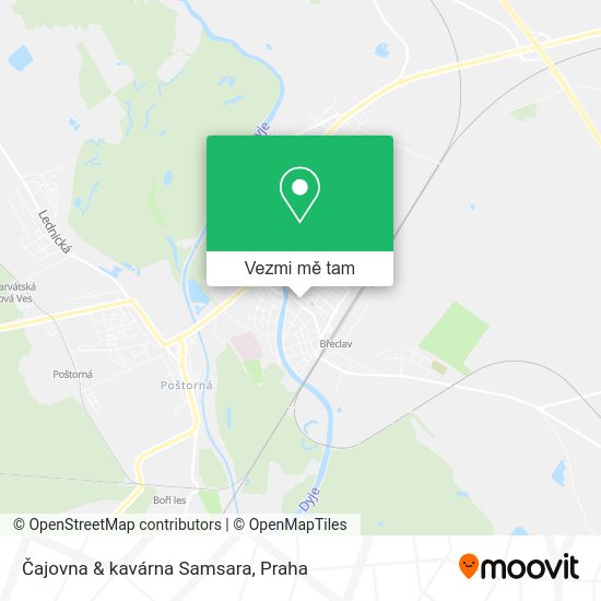 Čajovna & kavárna Samsara mapa