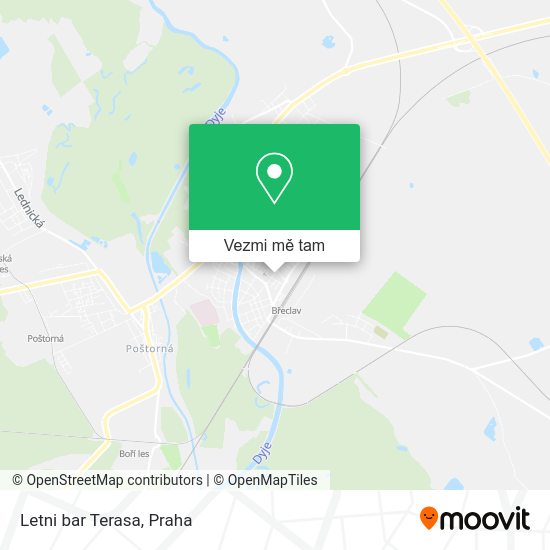 Letni bar Terasa mapa