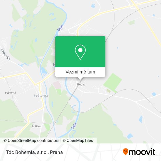 Tdc Bohemia, s.r.o. mapa