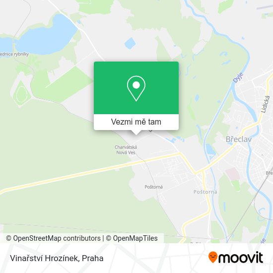 Vinařství Hrozínek mapa