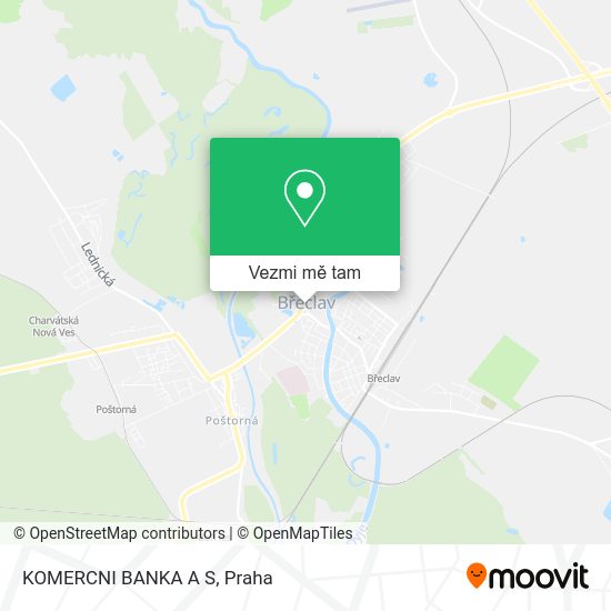 KOMERCNI BANKA A S mapa
