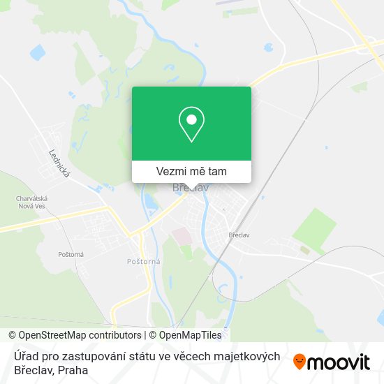 Úřad pro zastupování státu ve věcech majetkových Břeclav mapa