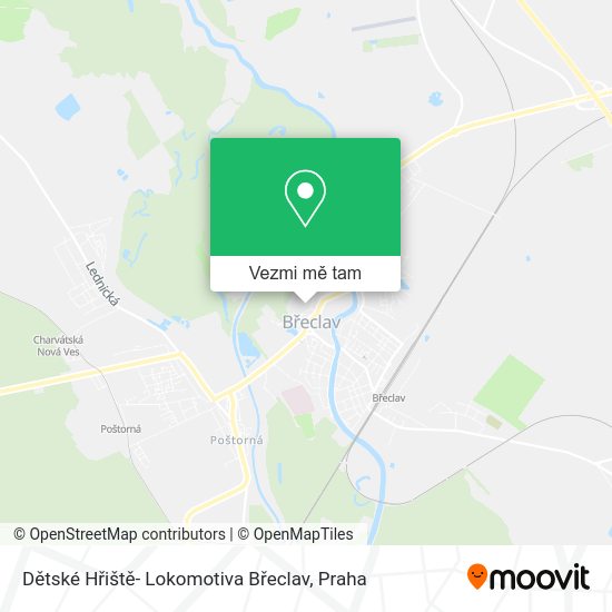Dětské Hřiště- Lokomotiva Břeclav mapa