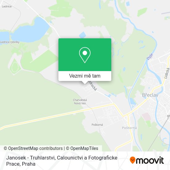 Janosek - Truhlarstvi, Calounictvi a Fotograficke Prace mapa