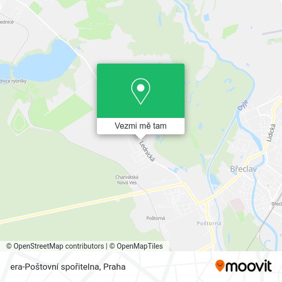 era-Poštovní spořitelna mapa
