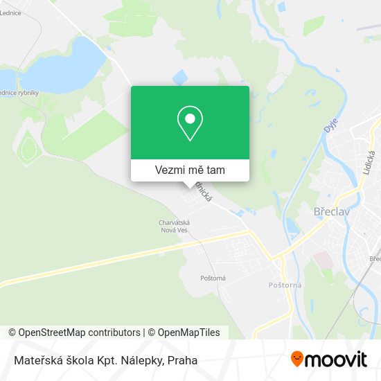 Mateřská škola Kpt. Nálepky mapa