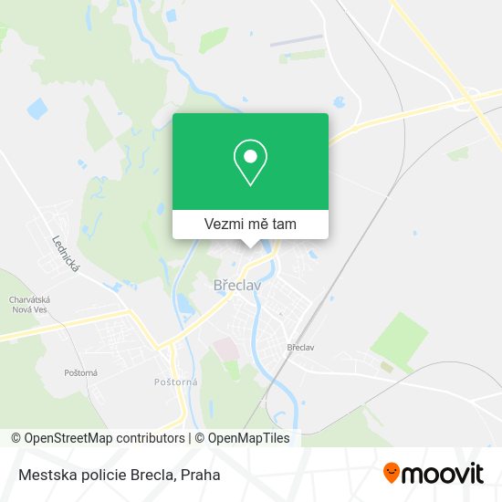 Mestska policie Brecla mapa