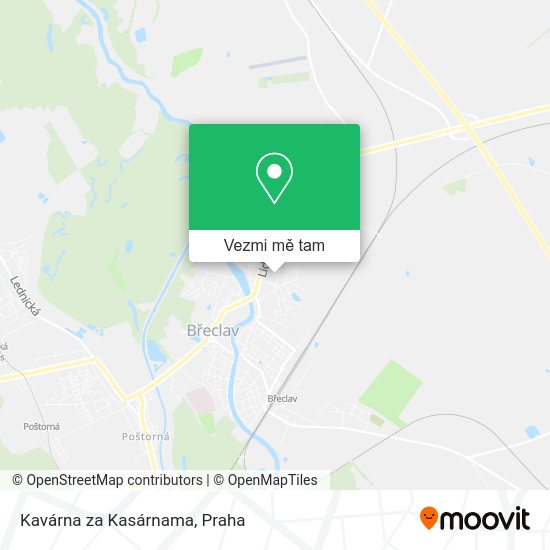Kavárna za Kasárnama mapa