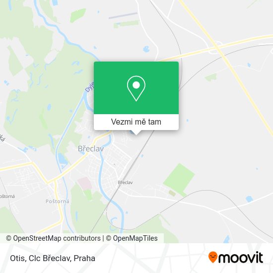 Otis, Clc Břeclav mapa