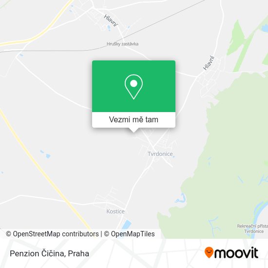 Penzion Čičina mapa