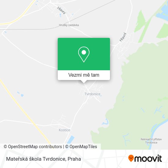 Mateřská škola Tvrdonice mapa
